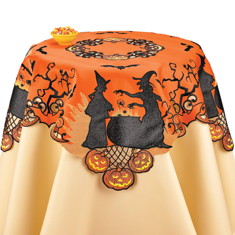 The Holiday Aisle® Rok Square Halloween Tablecloth Wayfair